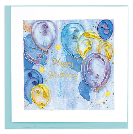 Quilled Balloon Birthday Greeting Card