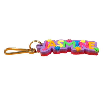 Colourful Name Keychain Jasmine (Purple)