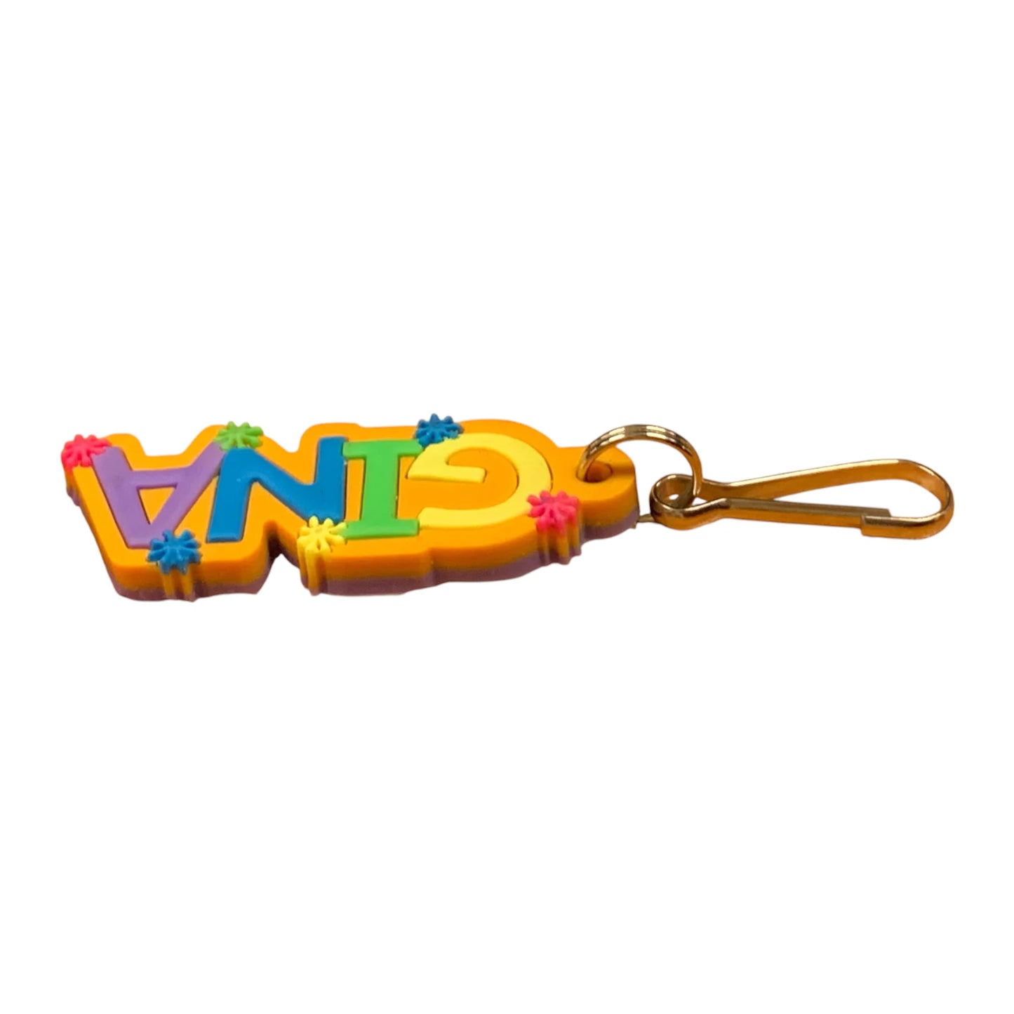 Colourful Name Keychain Gina (Orange)