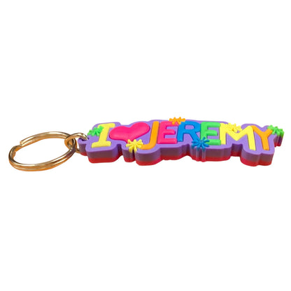 Colourful Name Keychain I 💗 Jeremy