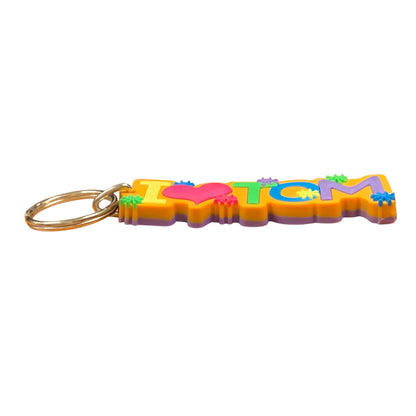 Colourful Name Keychain I 💗 Tom (Orange)