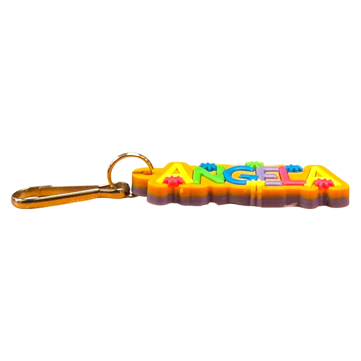 Colourful Name Keychain Angela (Orange)