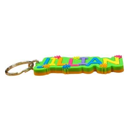 Colourful Name Keychain Jillian (Green)