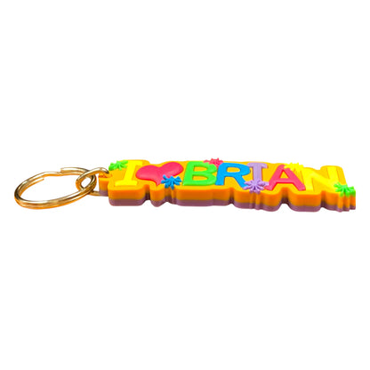 Colourful Name Keychain I 💗 Brian