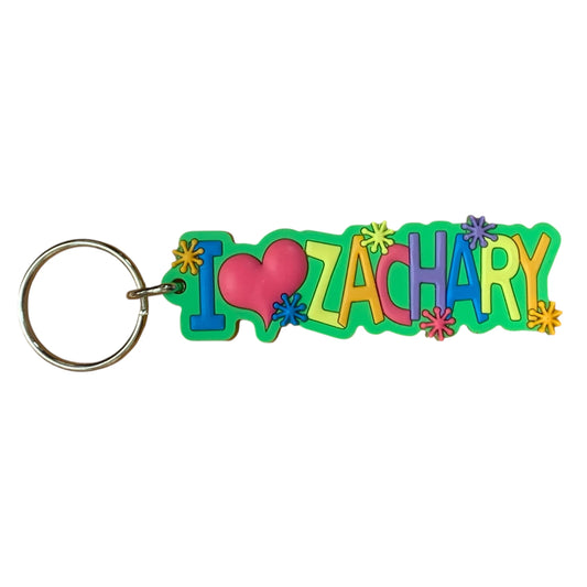 Colourful Name Keychain I 💗 Zachary
