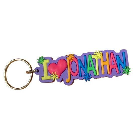 Colourful Name Keychain I 💗 Jonathan