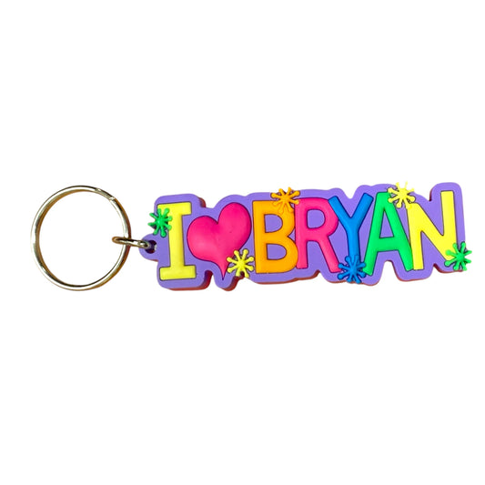 Colourful Name Keychain I 💗 Bryan