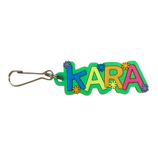 Colourful Name Keychain Kara (Green)