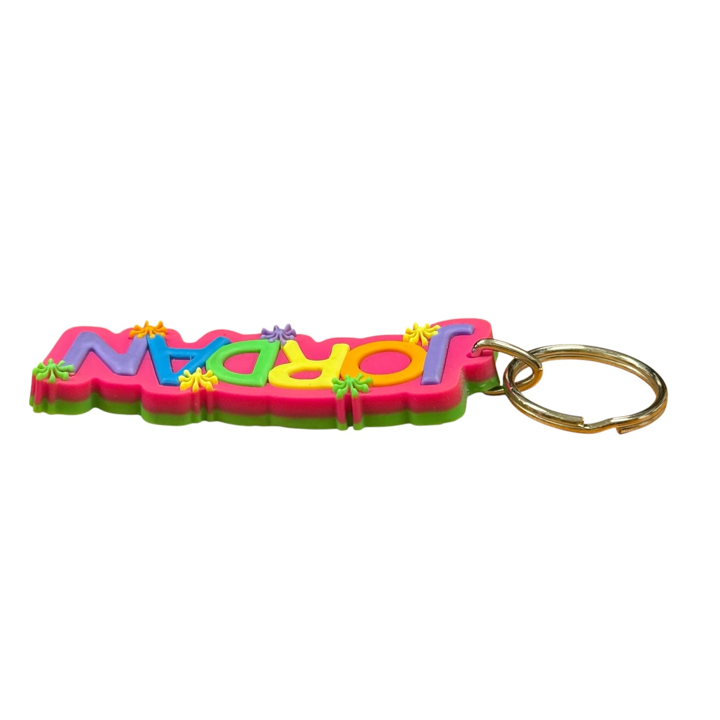 Colourful Name Keychain Jordan (Pink)