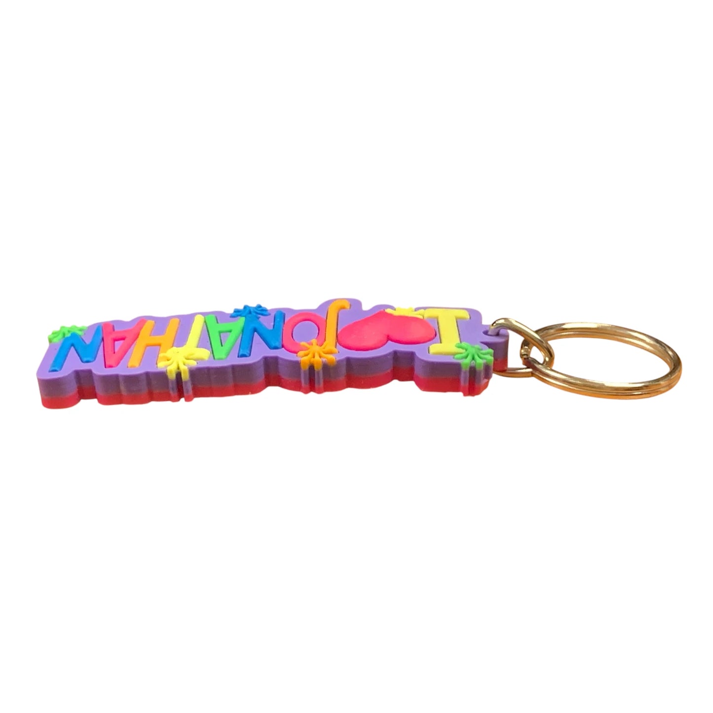 Colourful Name Keychain I 💗 Jonathan