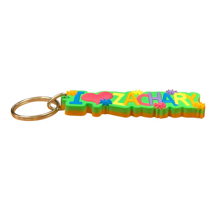 Colourful Name Keychain I 💗 Zachary