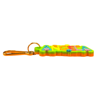Colourful Name Keychain Angela (Green)