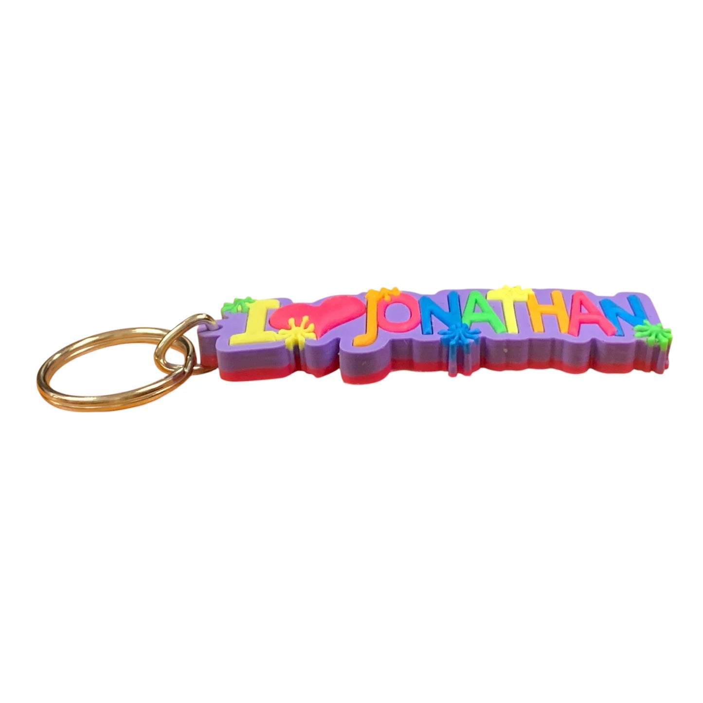 Colourful Name Keychain I 💗 Jonathan