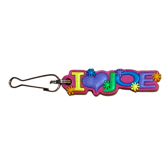 Colourful Name Keychain I 💗 Joe