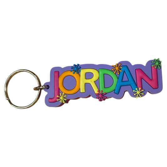 Colourful Name Keychain Jordan (Purple)