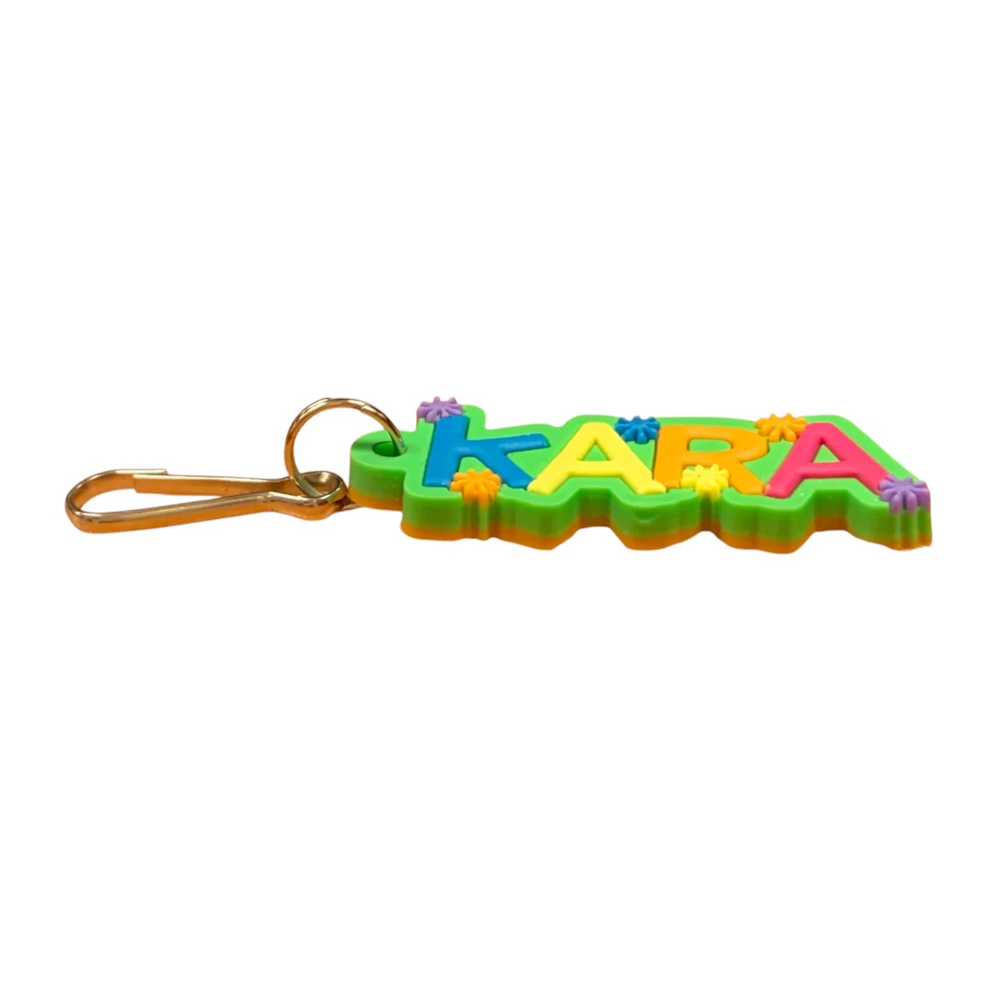 Colourful Name Keychain Kara (Green)