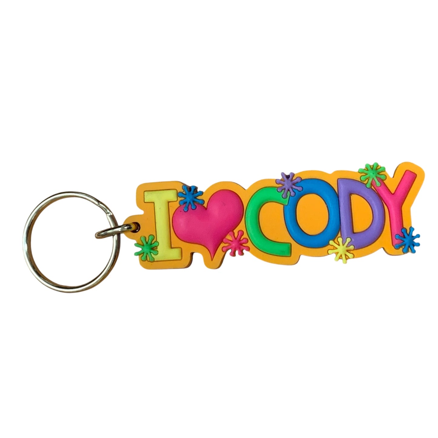 Colourful Name Keychain I 💗 Cody
