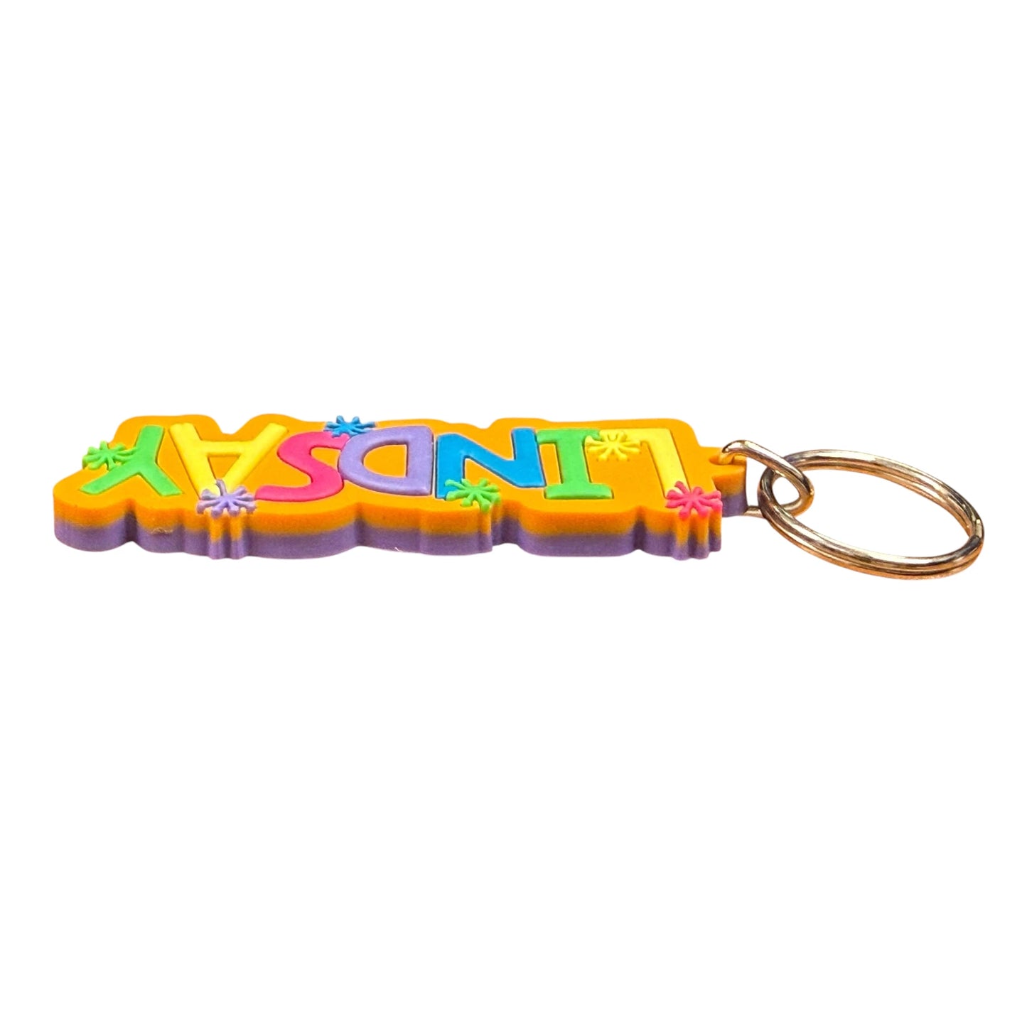 Colourful Name Keychain Lindsay (Orange)