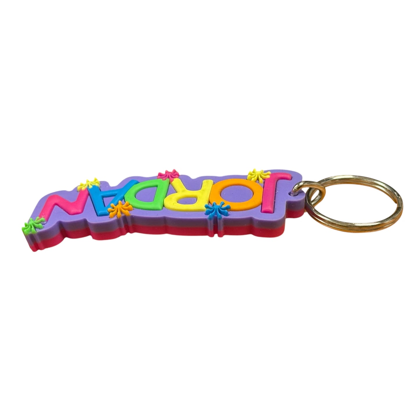 Colourful Name Keychain Jordan (Purple)