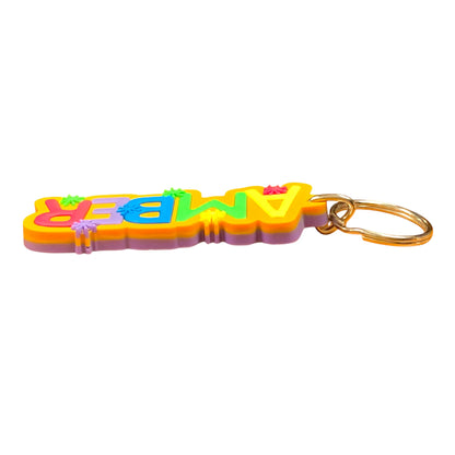 Colourful Name Keychain Amber