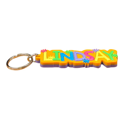 Colourful Name Keychain Lindsay (Orange)