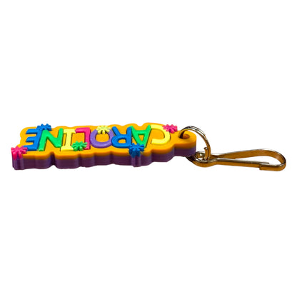 Colourful Name Keychain Caroline (Orange)