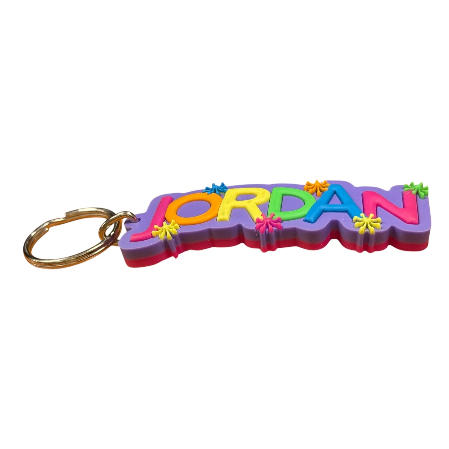 Colourful Name Keychain Jordan (Purple)