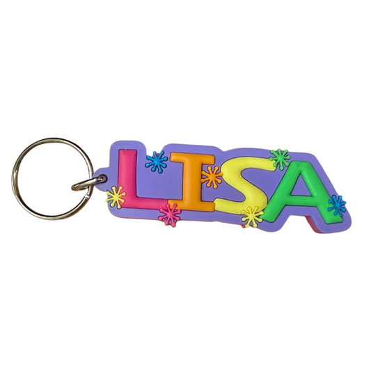 Colourful Name Keychain Lisa