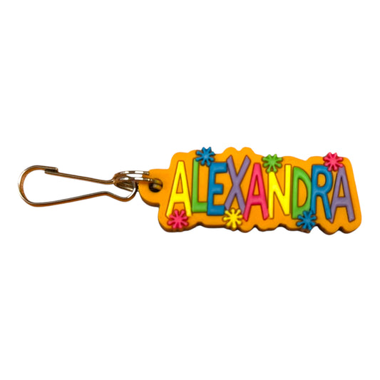Colourful Name Keychain Alexandra (Orange)