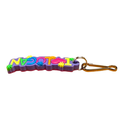 Colourful Name Keychain I 💗 Logan (Purple)