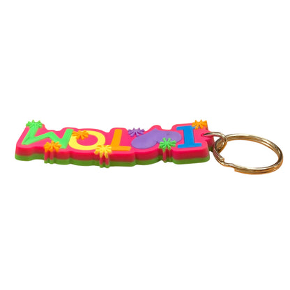 Colourful Name Keychain I 💗 Tom (Pink)