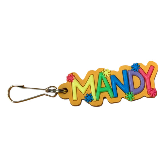 Colourful Name Keychain Mandy (Orange)
