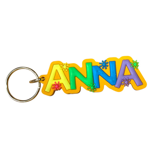 Colourful Name Keychain Anna