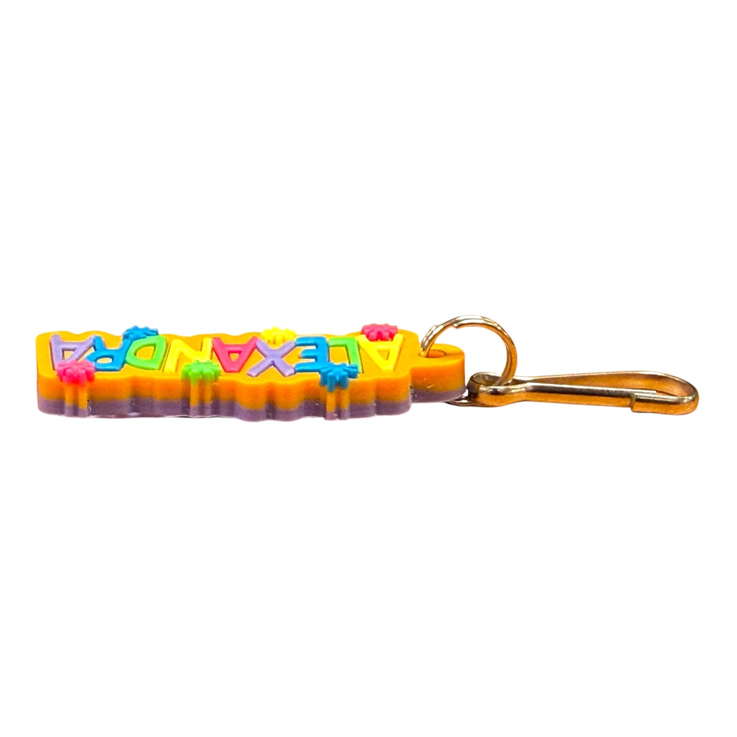 Colourful Name Keychain Alexandra (Orange)