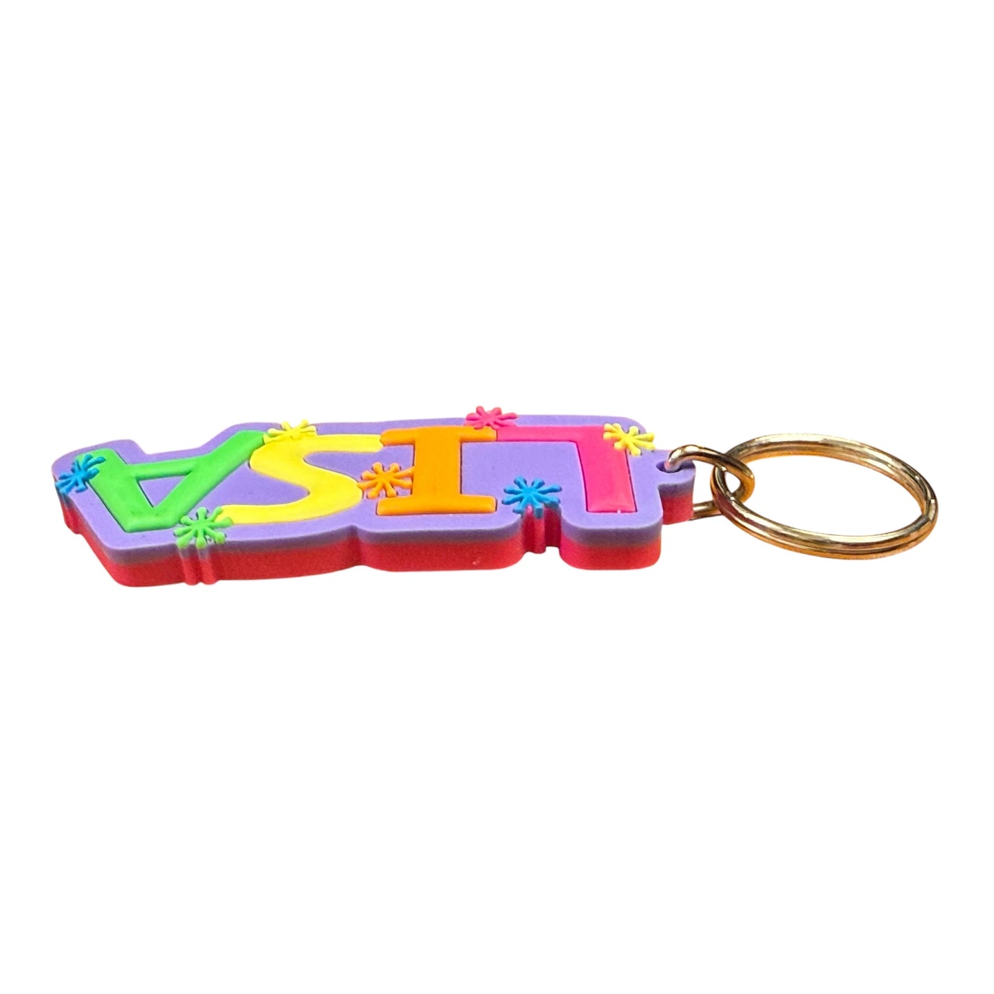 Colourful Name Keychain Lisa