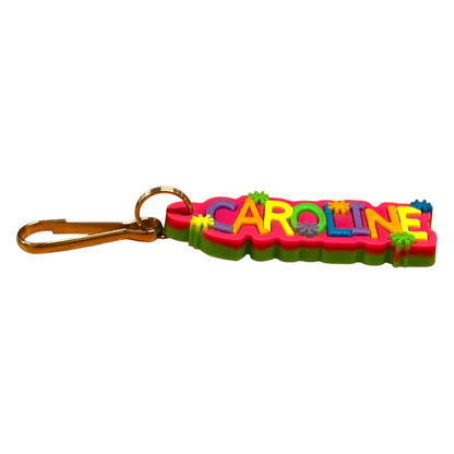 Colourful Name Keychain Caroline (Pink)
