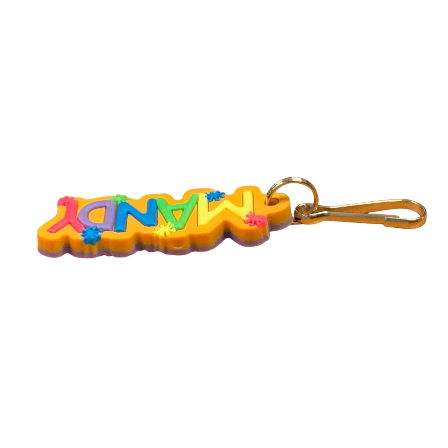 Colourful Name Keychain Mandy (Orange)
