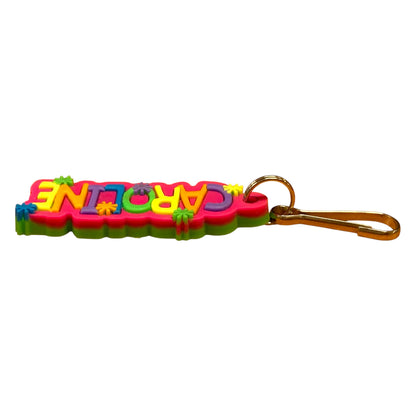 Colourful Name Keychain Caroline (Pink)