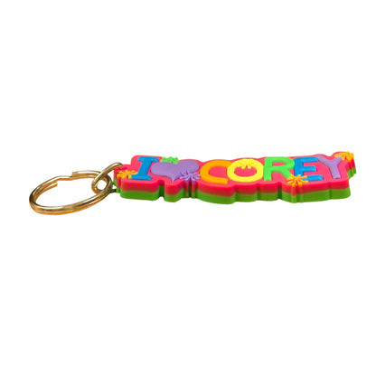 Colourful Name Keychain I 💗 Corey