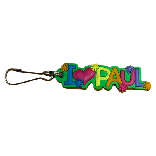 Colourful Name Keychain I 💗 Paul (Green)