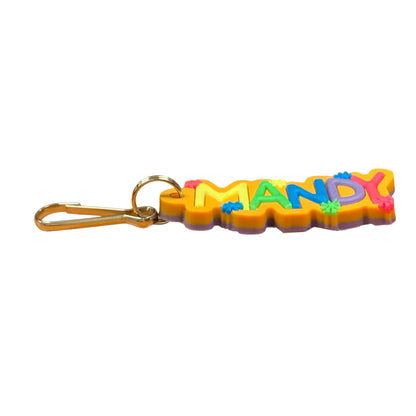 Colourful Name Keychain Mandy (Orange)