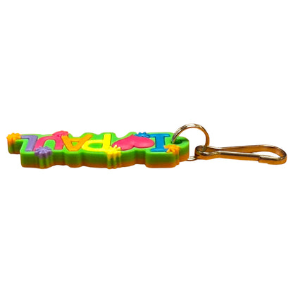 Colourful Name Keychain I 💗 Paul (Green)