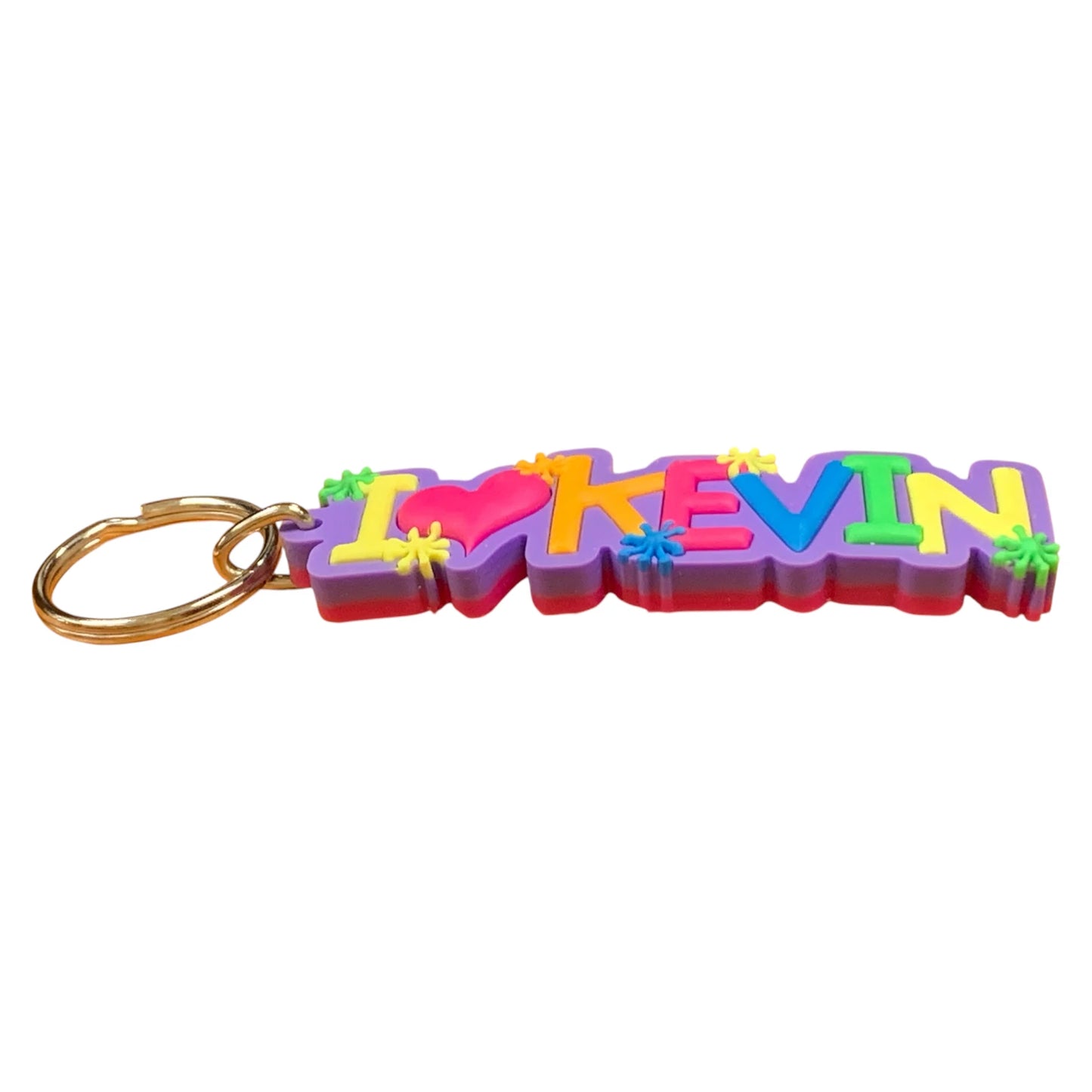 Colourful Name Keychain I 💗 Kevin