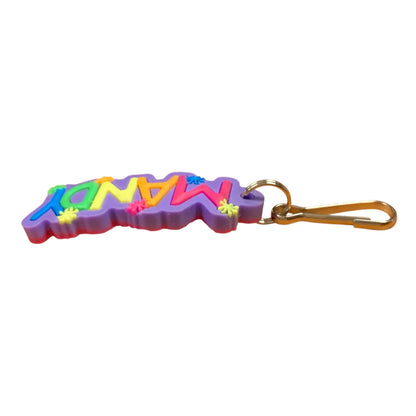 Colourful Name Keychain Mandy (Purple)