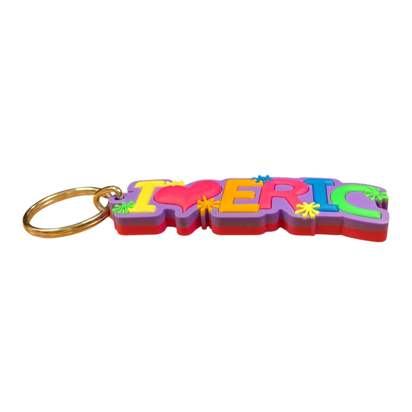 Colourful Name Keychain I 💗 Eric (Purple)