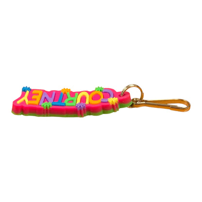 Colourful Name Keychain Courtney (Pink)