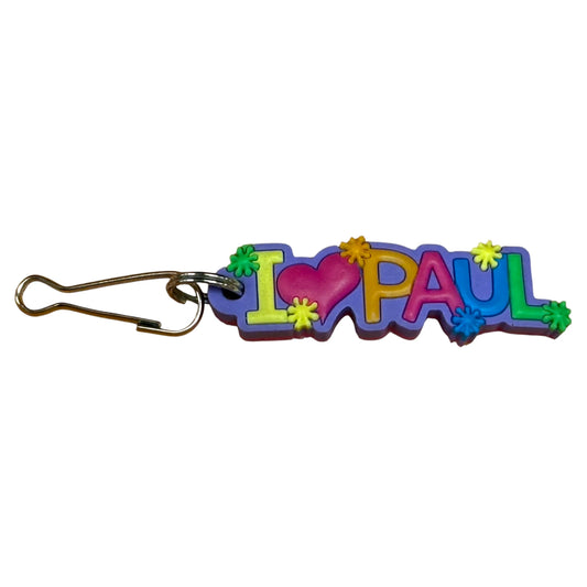 Colourful Name Keychain I 💗 Paul (Purple)