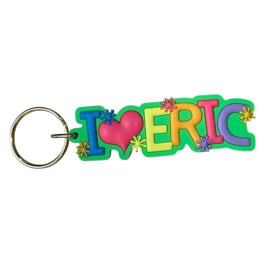 Colourful Name Keychain I 💗 Eric (Green)