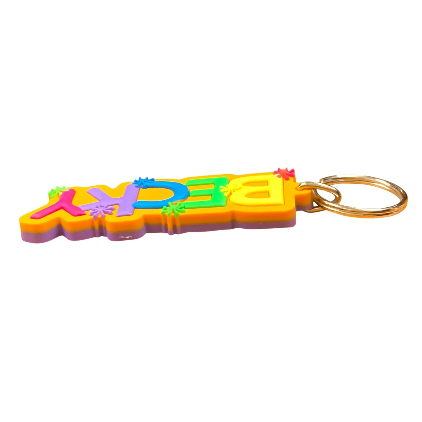 Colourful Name Keychain Becky (Orange)
