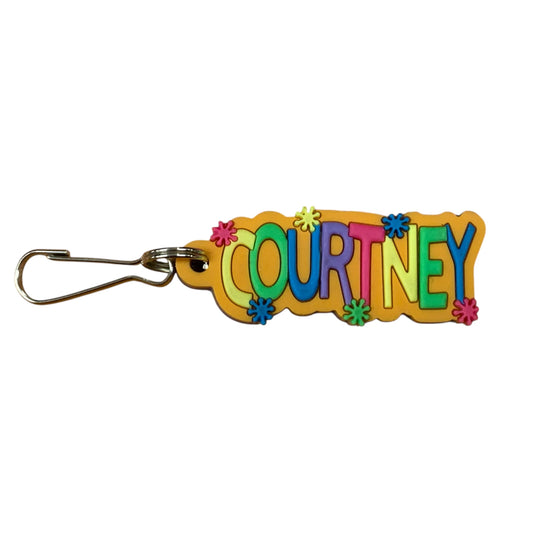 Colourful Name Keychain Courtney (Orange)